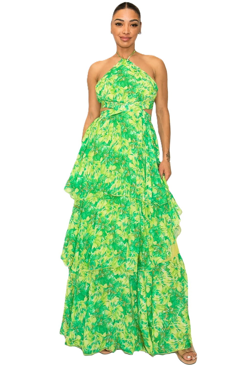 🌿Jardin d’Émeraude Gown – La Belle Soirée Collection