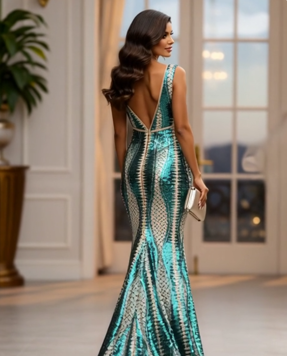 Nuit d’Émeraude – Emerald Night Gown by La Belle Soirée Collection
