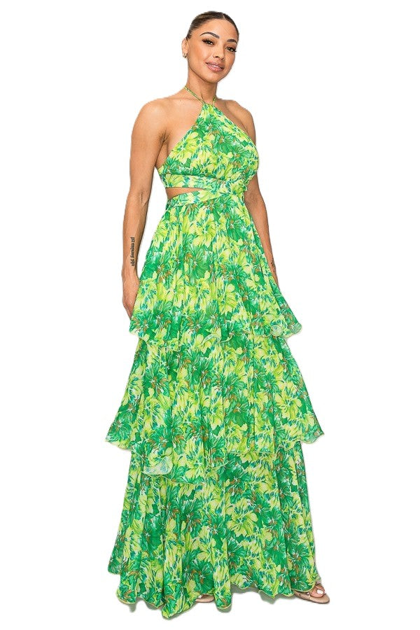 🌿Jardin d’Émeraude Gown – La Belle Soirée Collection