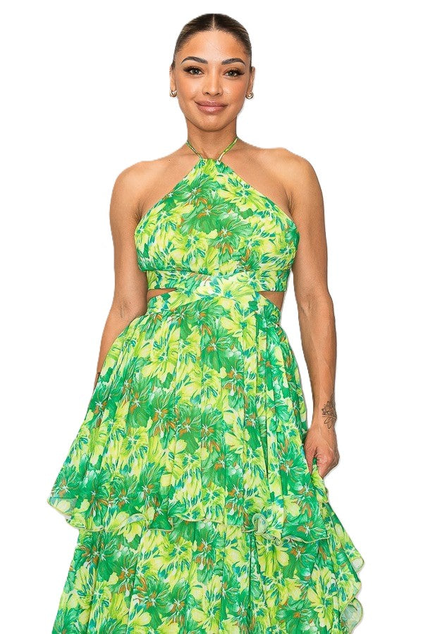 🌿Jardin d’Émeraude Gown – La Belle Soirée Collection