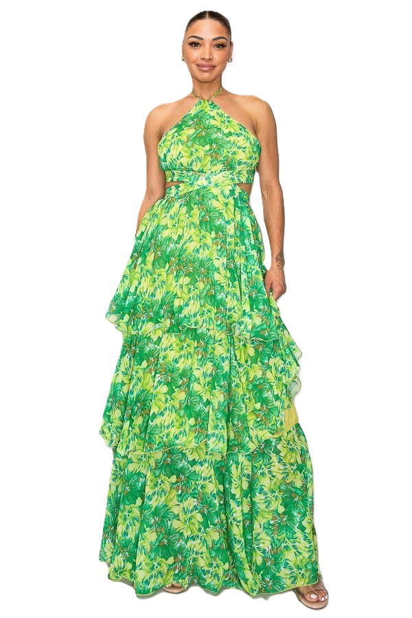 🌿Jardin d’Émeraude Gown – La Belle Soirée Collection