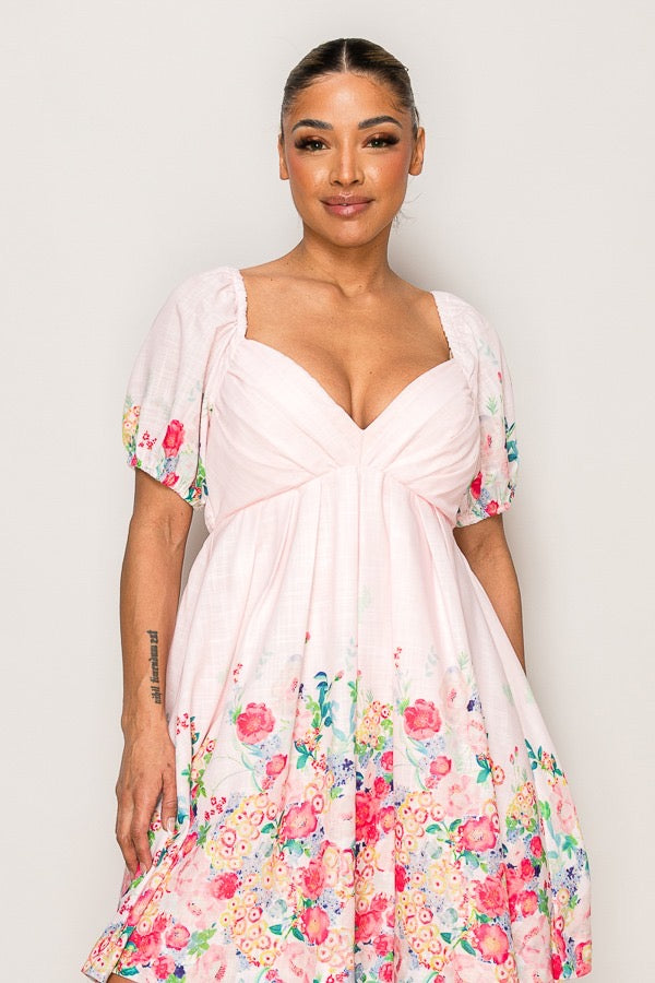 🌸 Fleur de Rosé Dress – La Belle Soirée Collection