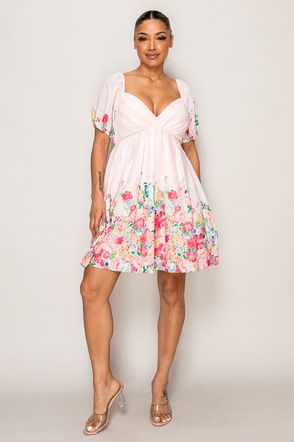 🌸 Fleur de Rosé Dress – La Belle Soirée Collection