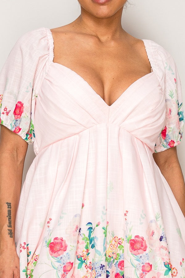 🌸 Fleur de Rosé Dress – La Belle Soirée Collection