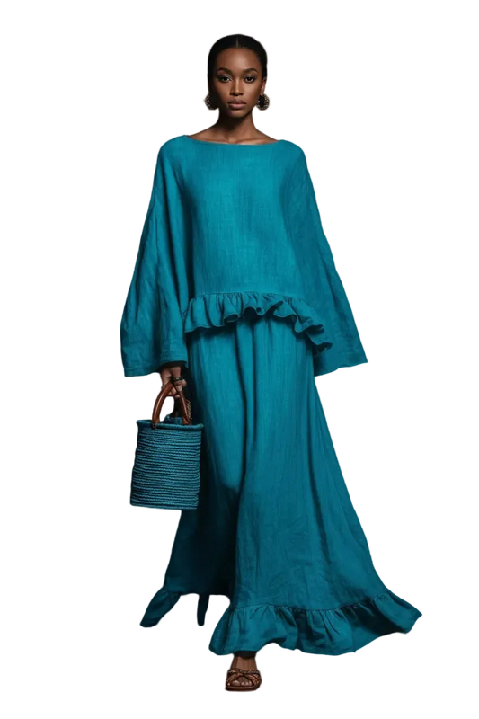 The Luminosa Ruffled Skirt Set