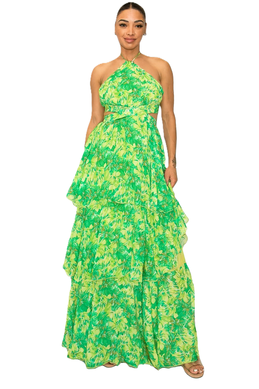 🌿Jardin d’Émeraude Gown – La Belle Soirée Collection