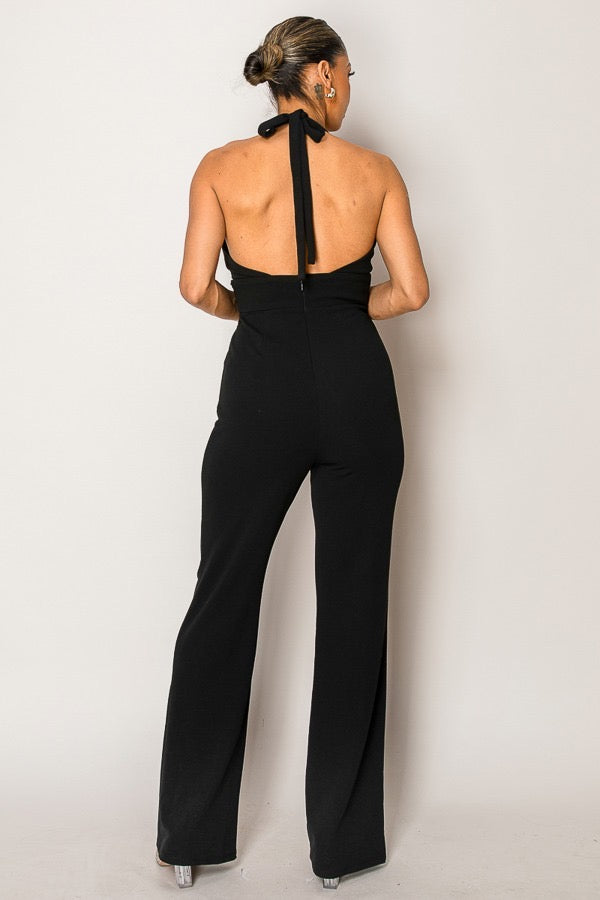 🖤 Midnight Rose Jumpsuit – La Belle Soirée Collection